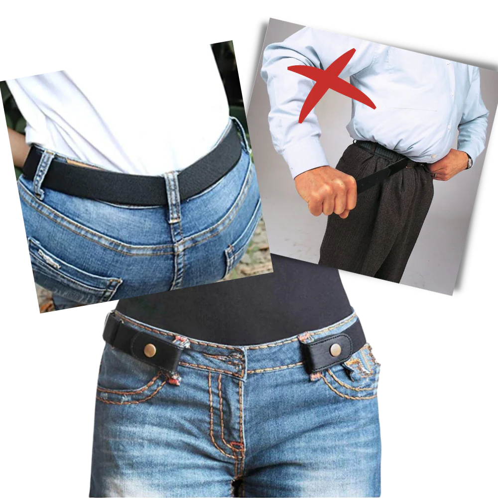 Buckle Free Elastic Belt - alternate angle