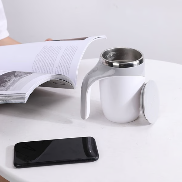 Automatic Self Stirring Magnetic Coffee Cup - alternate angle