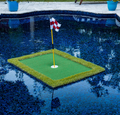 Floating Golf Putting Green Putting Green Turf Floating Golf Balls - alternate angle