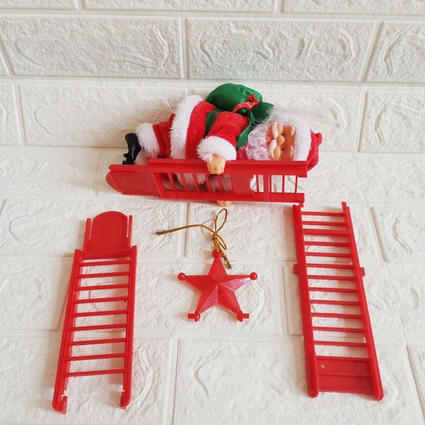 Climbing Santa - alternate angle