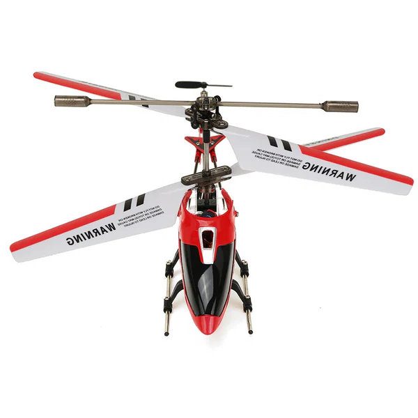 Crimson Unbreakable Mini RC Helicopter with Gyro - alternate angle
