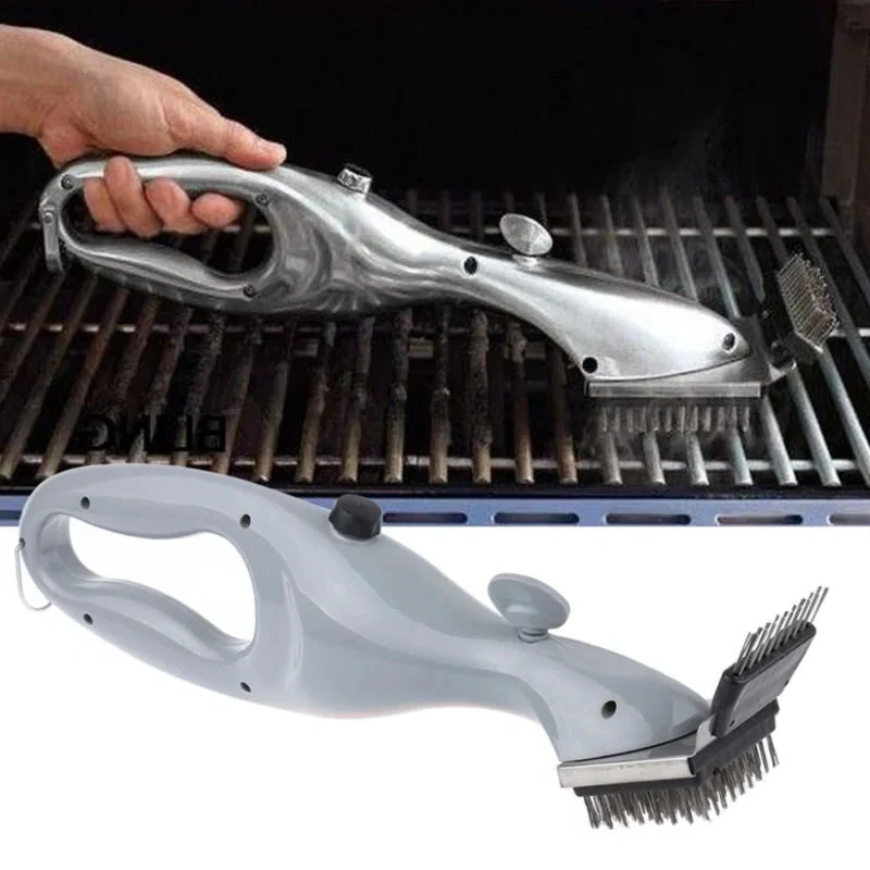 Barbecue Grill Outdoor Steam Cleaning Brush BBQ Cleaner Charcoal Scraper - detail