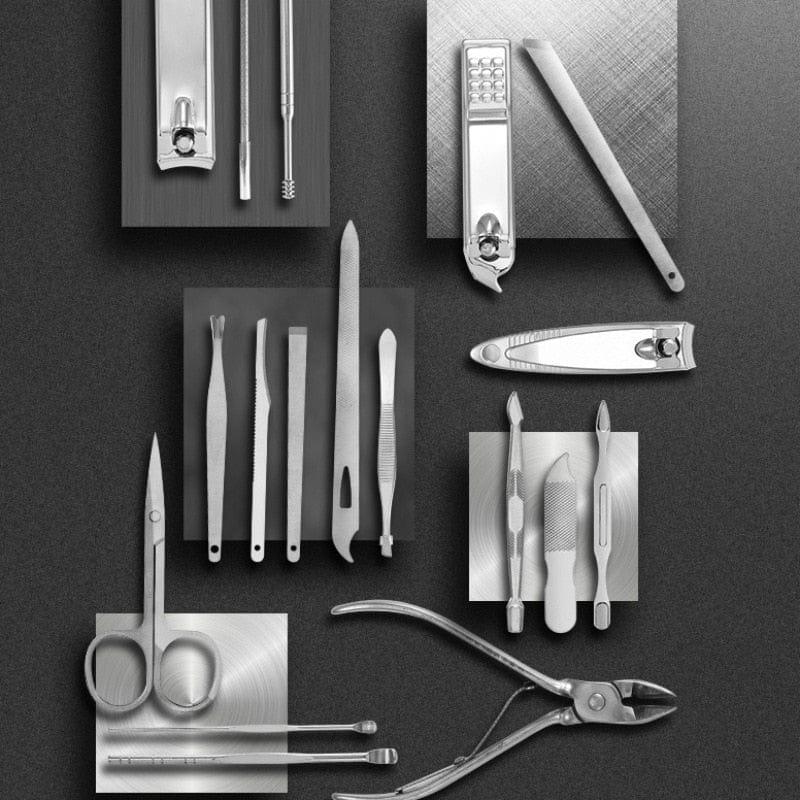 Puchica 19-in-1 Stainless Steel Manicure & Pedicure Grooming Kit - alternate angle