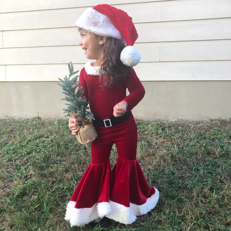 Christmas Santa Claus Costume - in use
