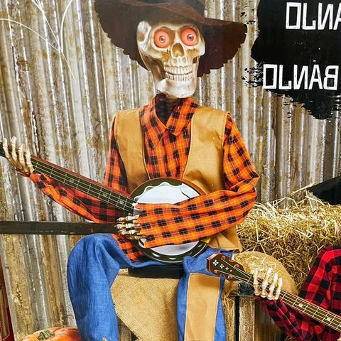 Funny Animated Dueling Banjo Skeletons - detail