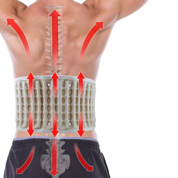 Decompression Back Brace Support Belt Relieve Back Pain From - alternate angle