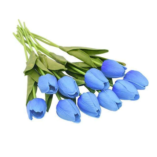 Lifelike Artificial Tulip Flowers (10-Piece Bouquet)