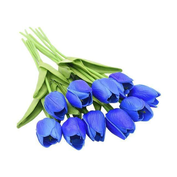 Lifelike Artificial Tulip Flowers (10-Piece Bouquet)