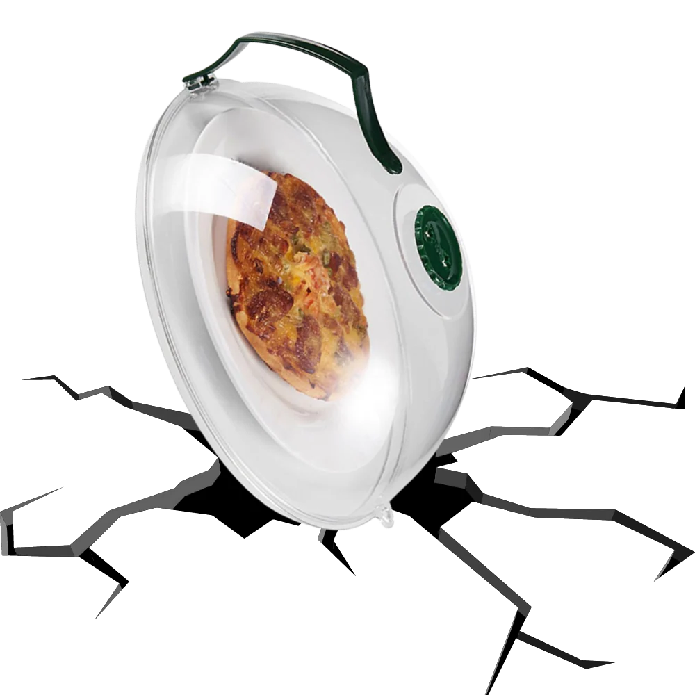 Anti-Splash Microwave Protective Cover - alternate angle