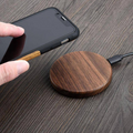 Fast Charging Wireless Charger (Wood) - alternate angle