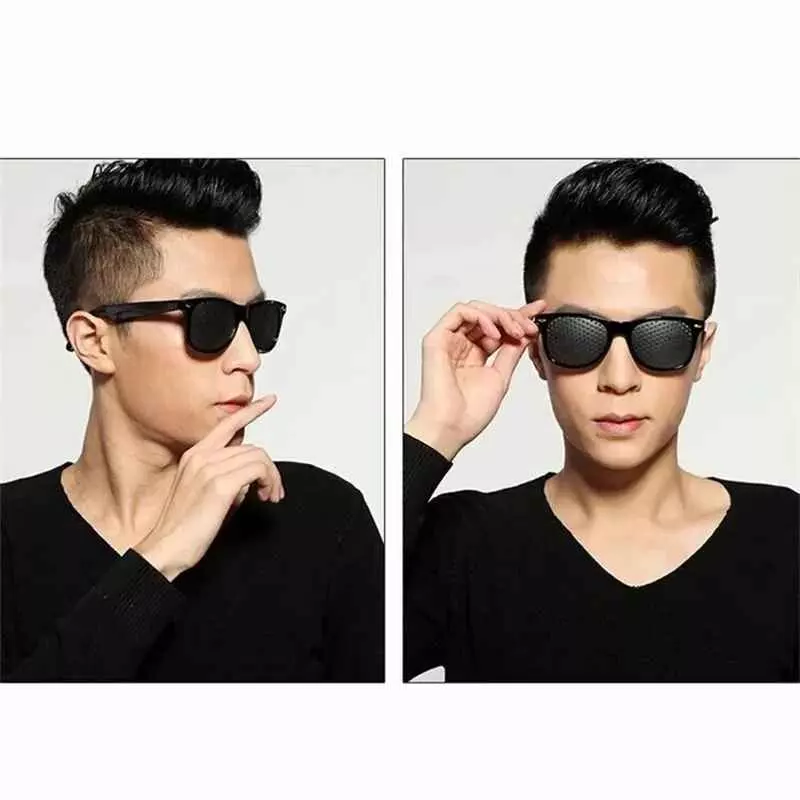 Corrective Pinhole Glasses - alternate angle