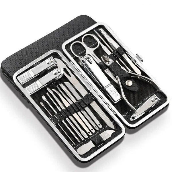 Puchica 19-in-1 Stainless Steel Manicure & Pedicure Grooming Kit