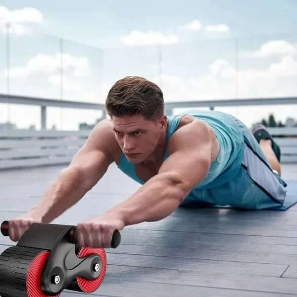 Abdominal Exercise Roller - in use