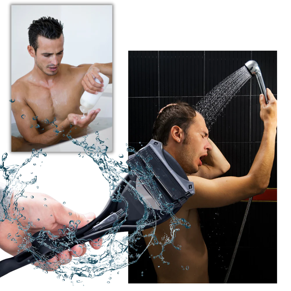 Back & Body Shaver - in use