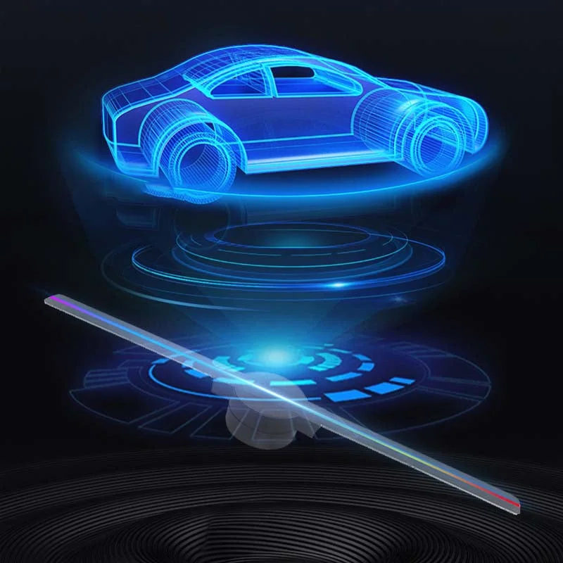 3D Hologram LED Fan Projector - alternate angle