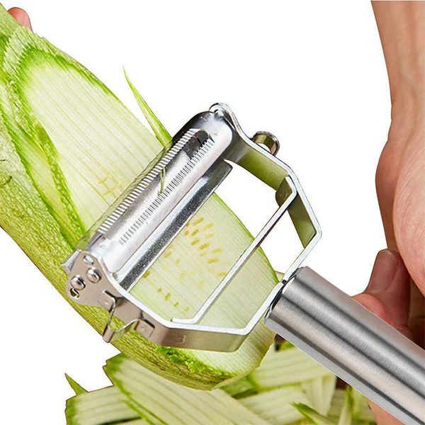 Dual-Blade Peeler for Slicing - detail