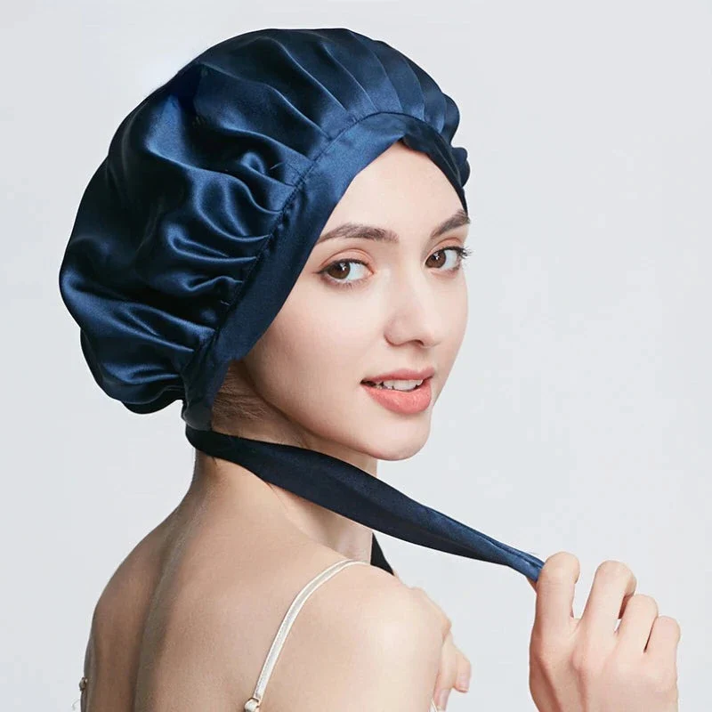 All-Night Silk Bonnet - Stays On All Night Guaranteed - detail