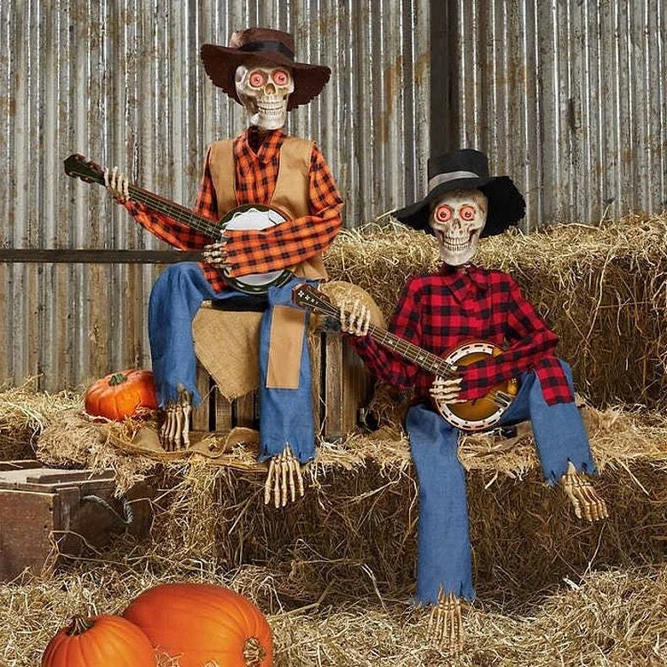 Funny Animated Dueling Banjo Skeletons - detail