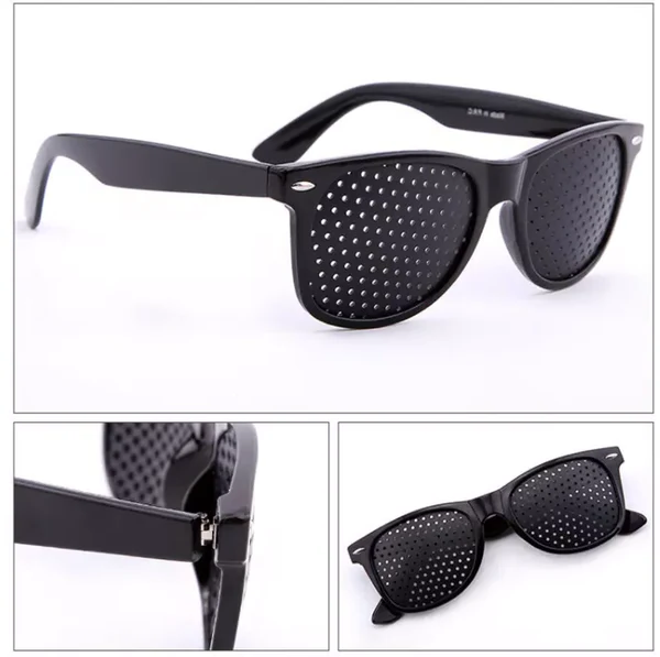 Corrective Pinhole Glasses - in use