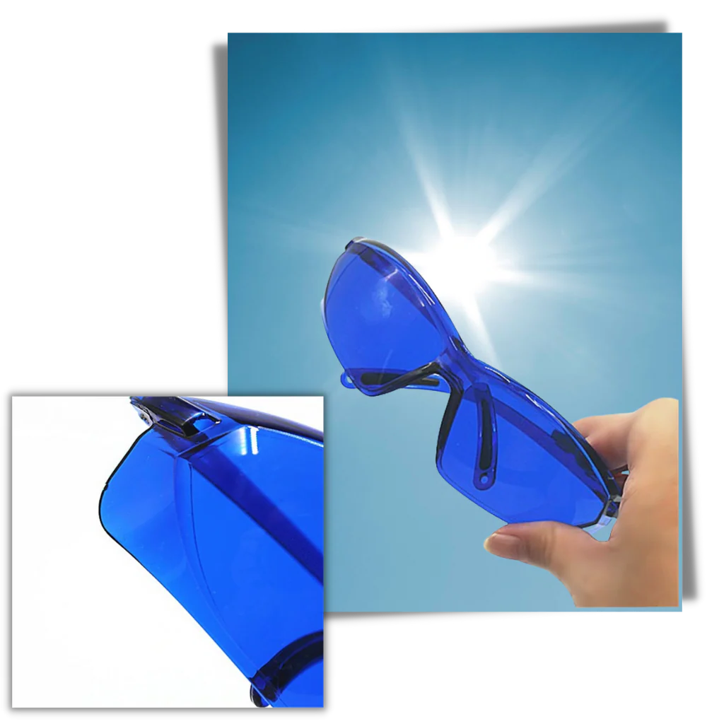 Golf Ball Finding Glasses - in use