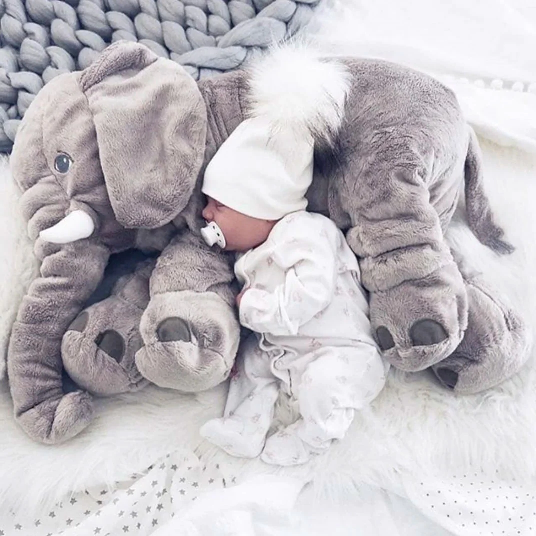 Baby Elephant Cuddle Pillow - detail