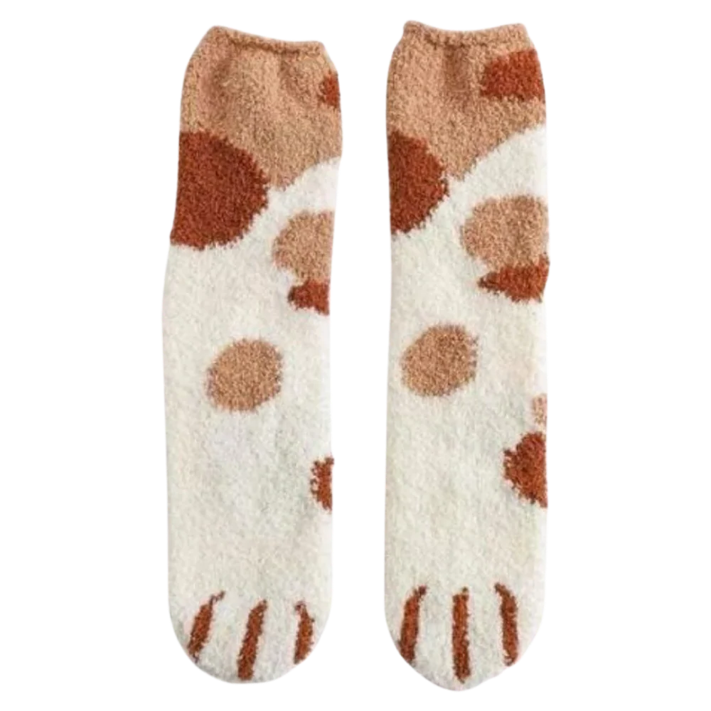 Cat's Paw Winter Socks - in use