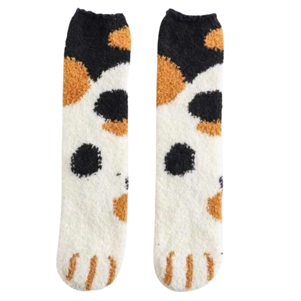 Cat's Paw Winter Socks - detail