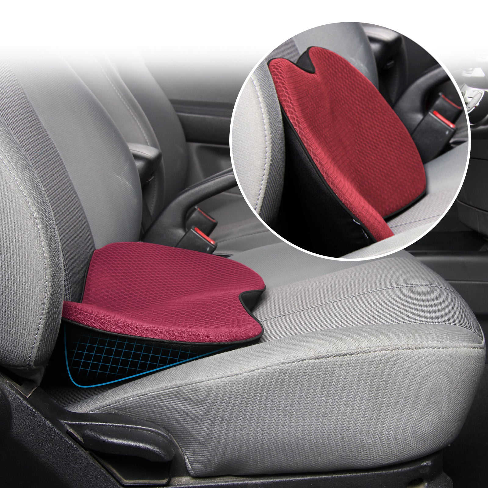 Car Booster Seat Cushion For Adult - in use