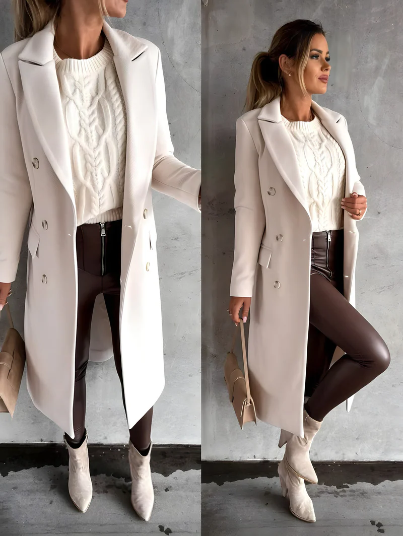 Elegant coat with a timeless style - in use
