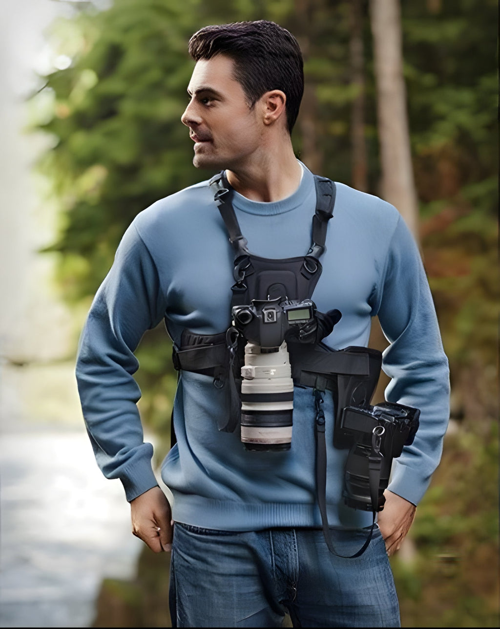 Dual Camera Chest Harness System - alternate angle