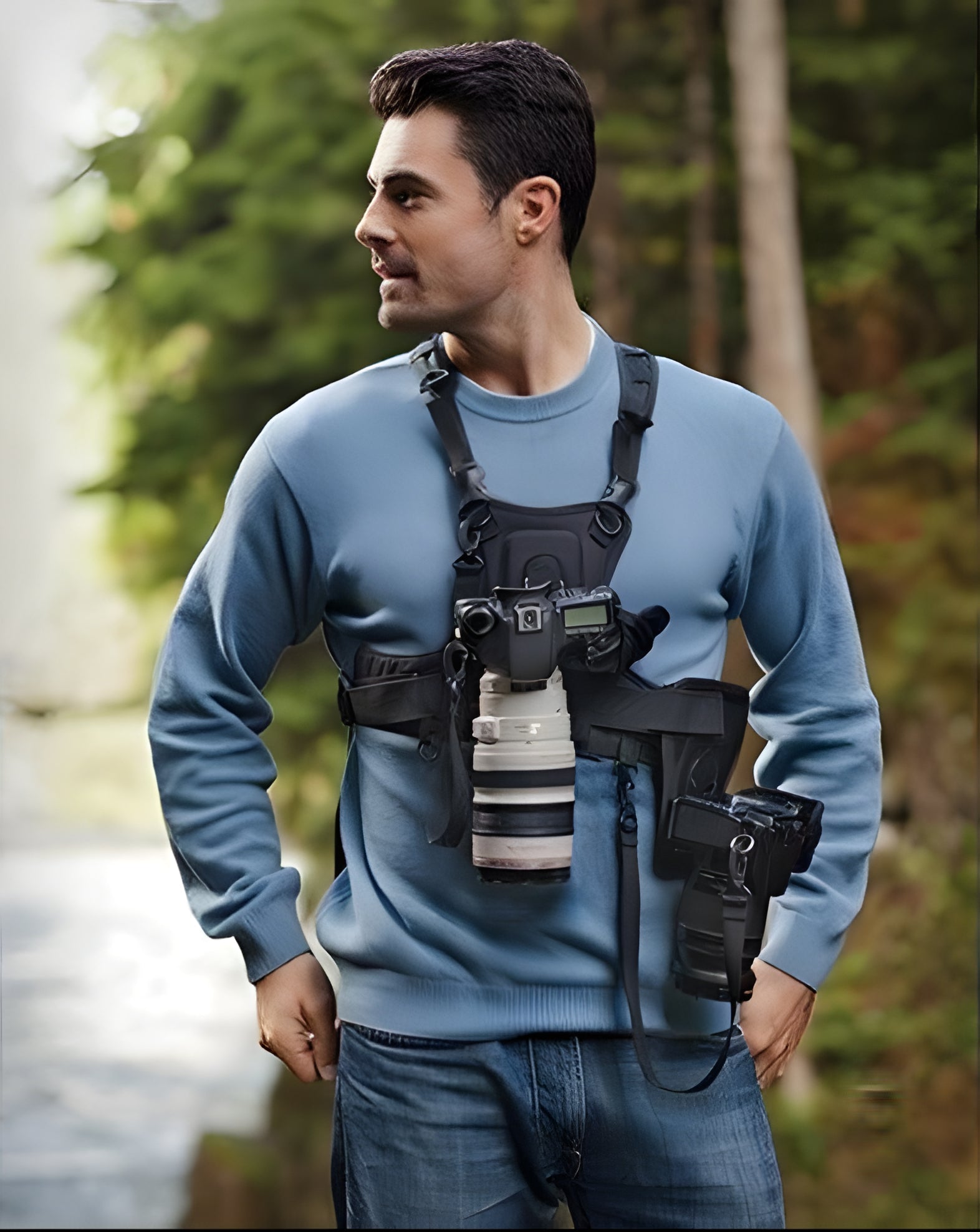 Dual Camera Chest Harness System - alternate angle