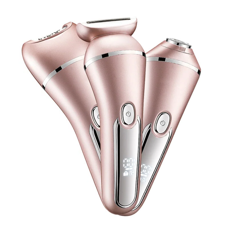 3-in-1 Waterproof Electric Shaver for Women | Cordless Rechargeable - alternate angle