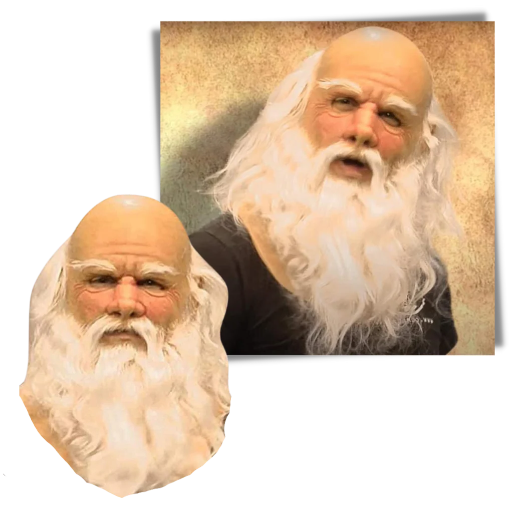Cosplay Santa Mask - alternate angle