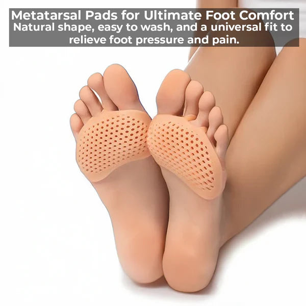 Breathable Gel Metatarsal Pads for Foot Comfort & Pain Relief - in use