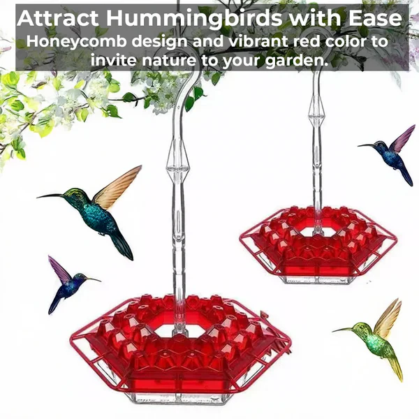 Ant-Proof Hummingbird Feeder with 30 Bee-Resistant Ports - alternate angle