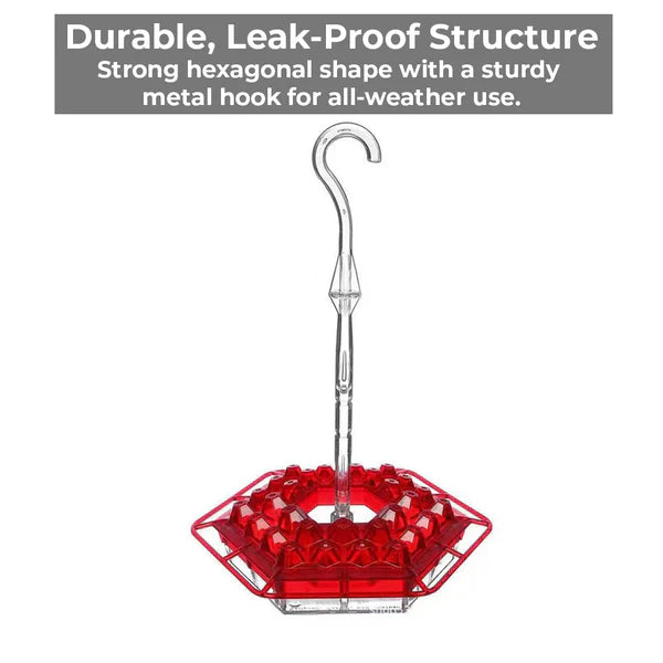Ant-Proof Hummingbird Feeder with 30 Bee-Resistant Ports - detail