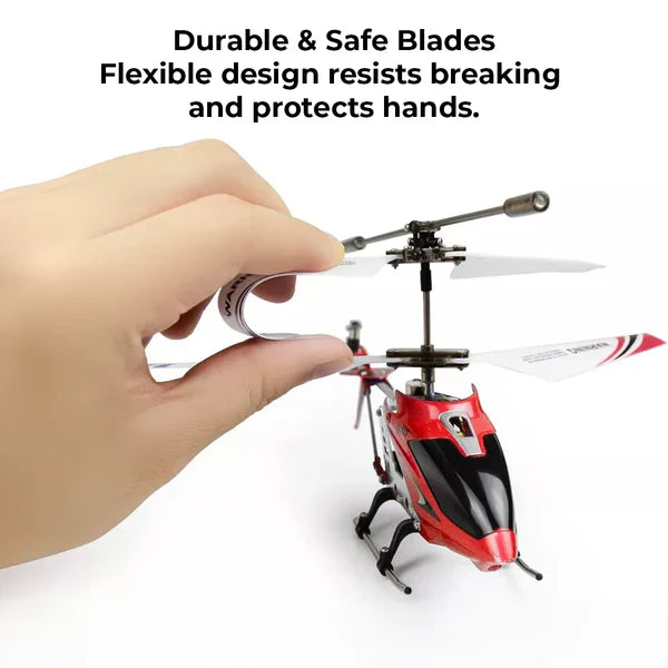 Crimson Unbreakable Mini RC Helicopter with Gyro - detail