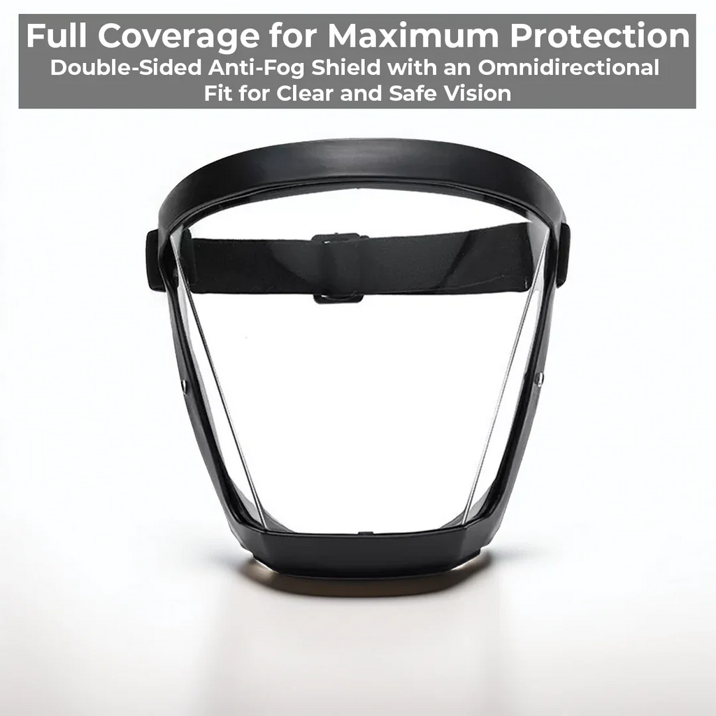 Anti-Fog Face Shield - in use