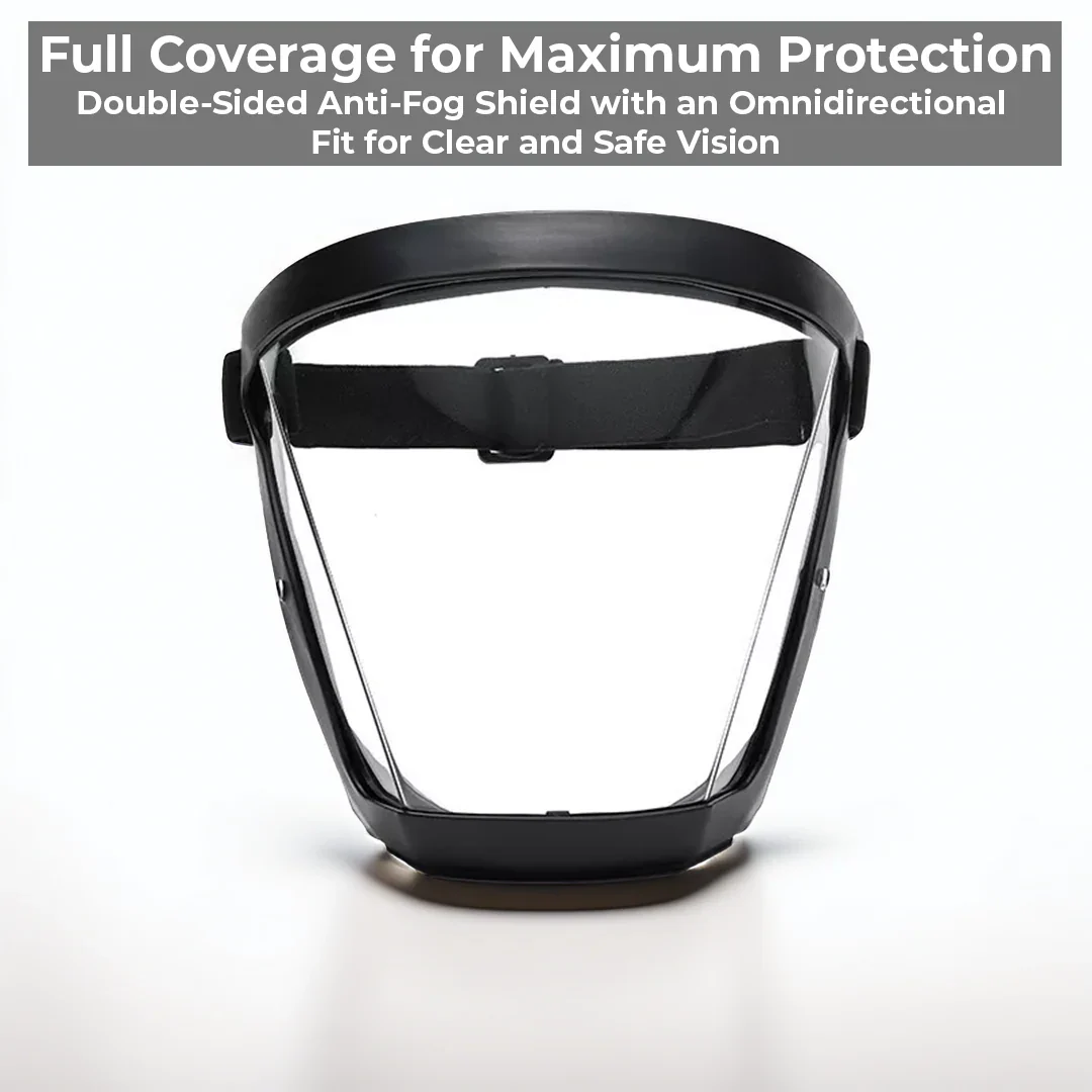 Anti-Fog Face Shield - in use