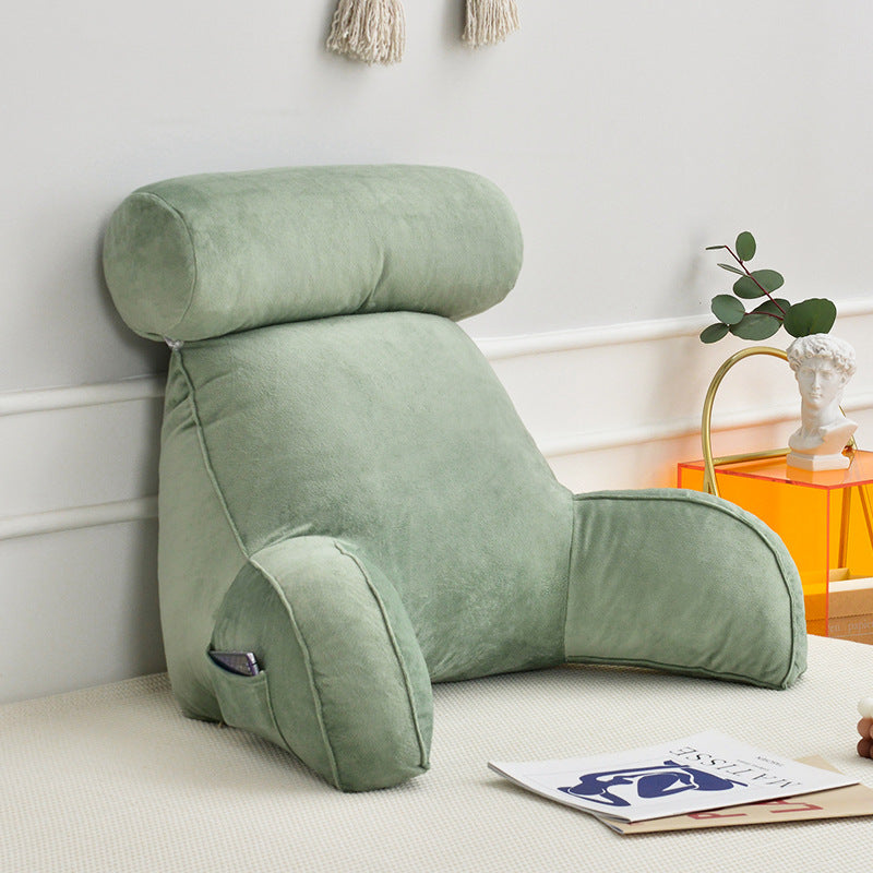 Backrest Pillow With Arms & Adjustable Headrest - alternate angle