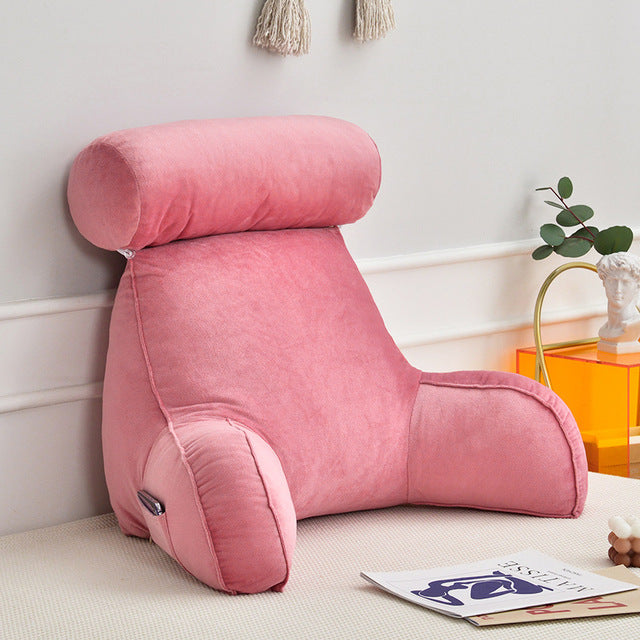 Backrest Pillow With Arms & Adjustable Headrest - in use