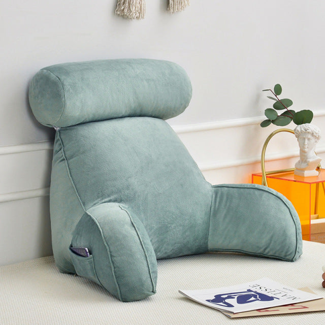Backrest Pillow With Arms & Adjustable Headrest - detail