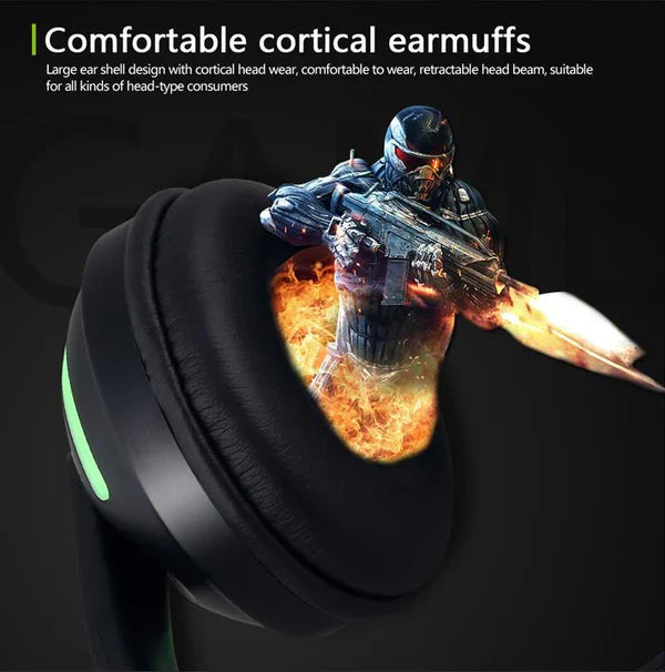 Cat Glowing Bluetooth Headphones - detail