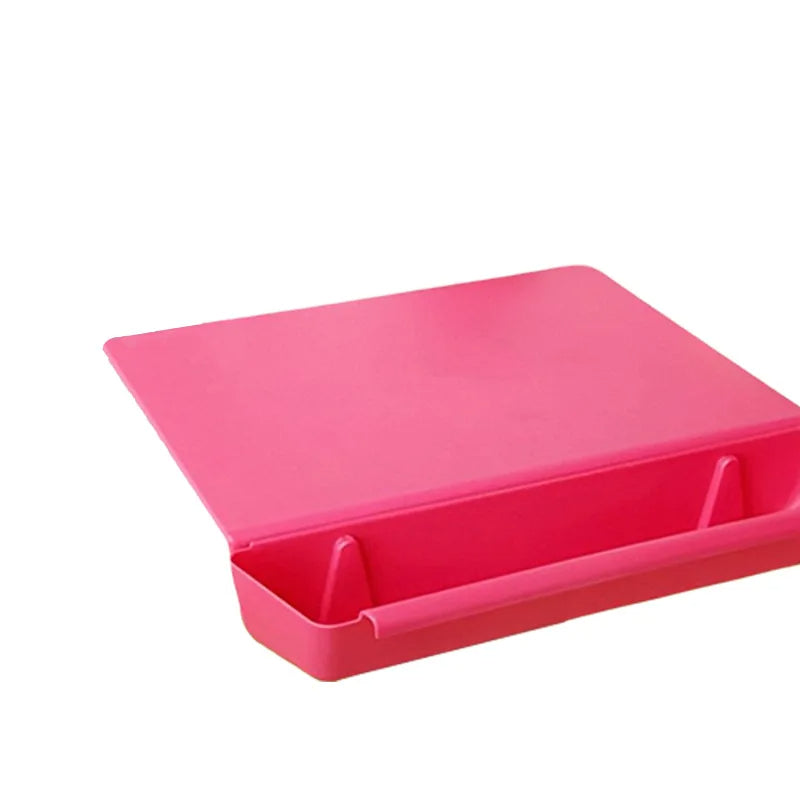 2-in-1 Cutting Board with Slide-Out Storage Tray - in use