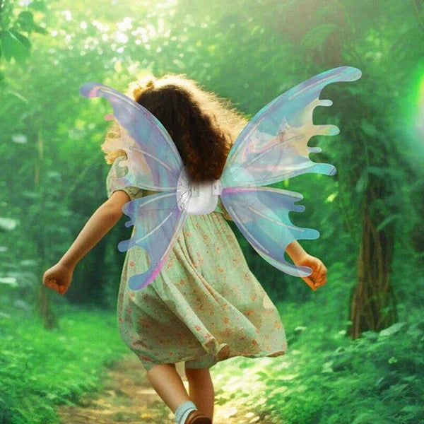 Electric Colorful Kids / Adults LED Fairy Wings Costume - detail