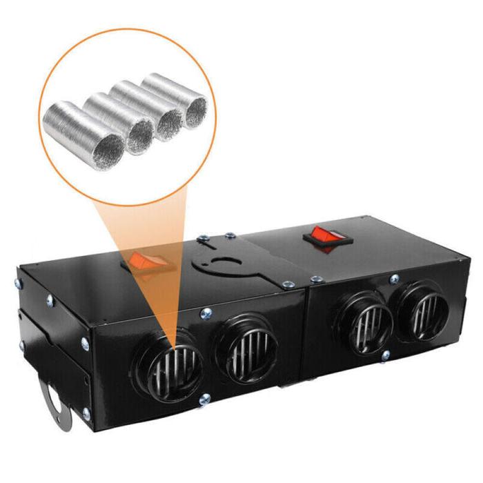 500W 12V Portable Electric Car Heater & Windshield Defroster with 4 Cooling Fans - detail
