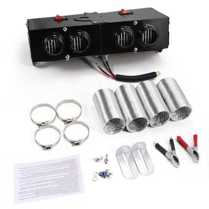 500W 12V Portable Electric Car Heater & Windshield Defroster with 4 Cooling Fans - detail