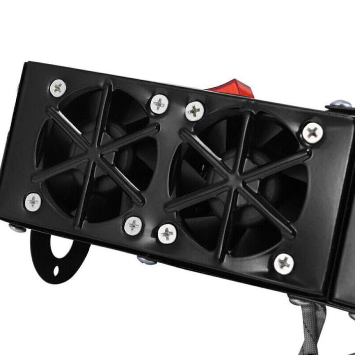 500W 12V Portable Electric Car Heater & Windshield Defroster with 4 Cooling Fans - alternate angle
