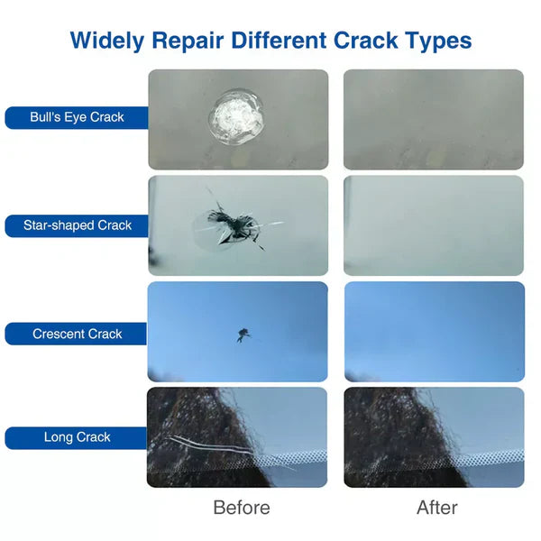 5-Pack Medical-Grade Nano Glass Repair Fluid for Windshields - in use