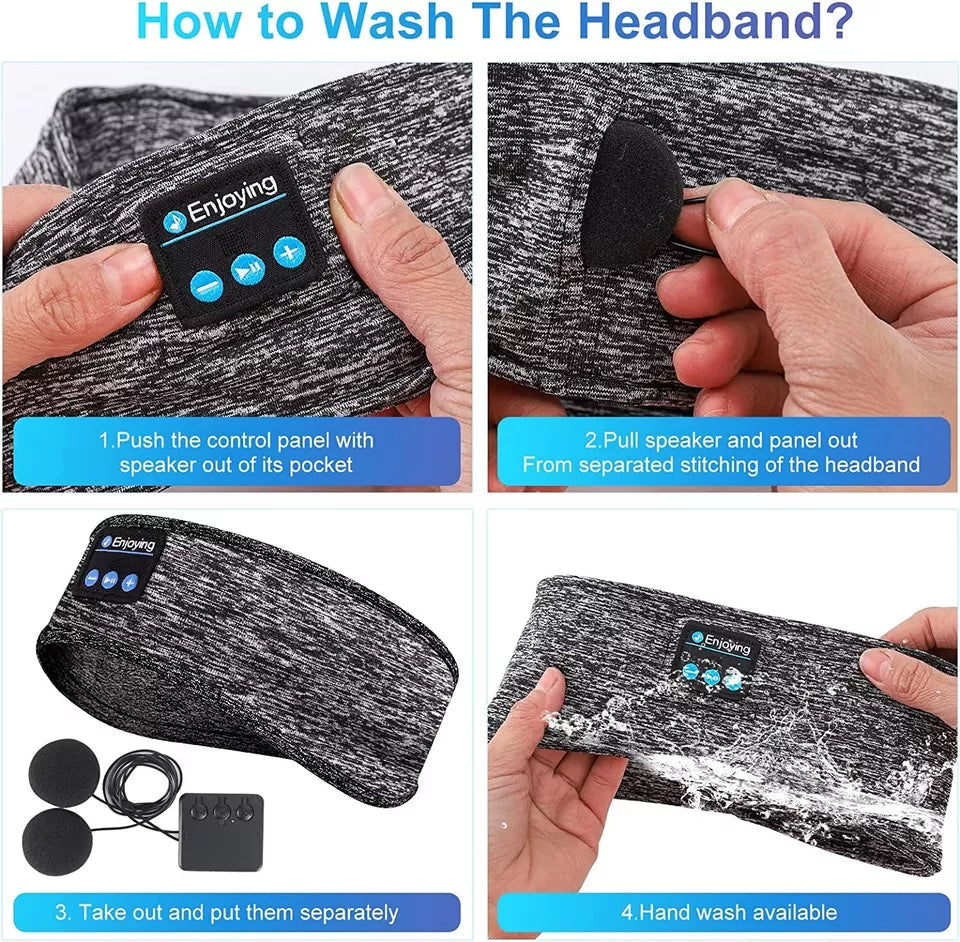 2-in-1 Wireless Sleep Headphones & Sports Headband - detail